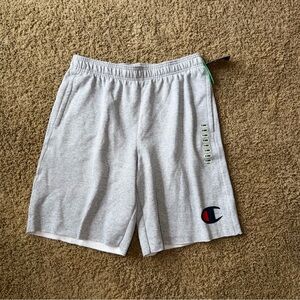 Men’s Champion Fleece Shorts Grey Size XL